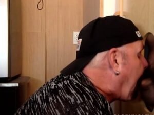 cumloving Moustache amateur blowjob